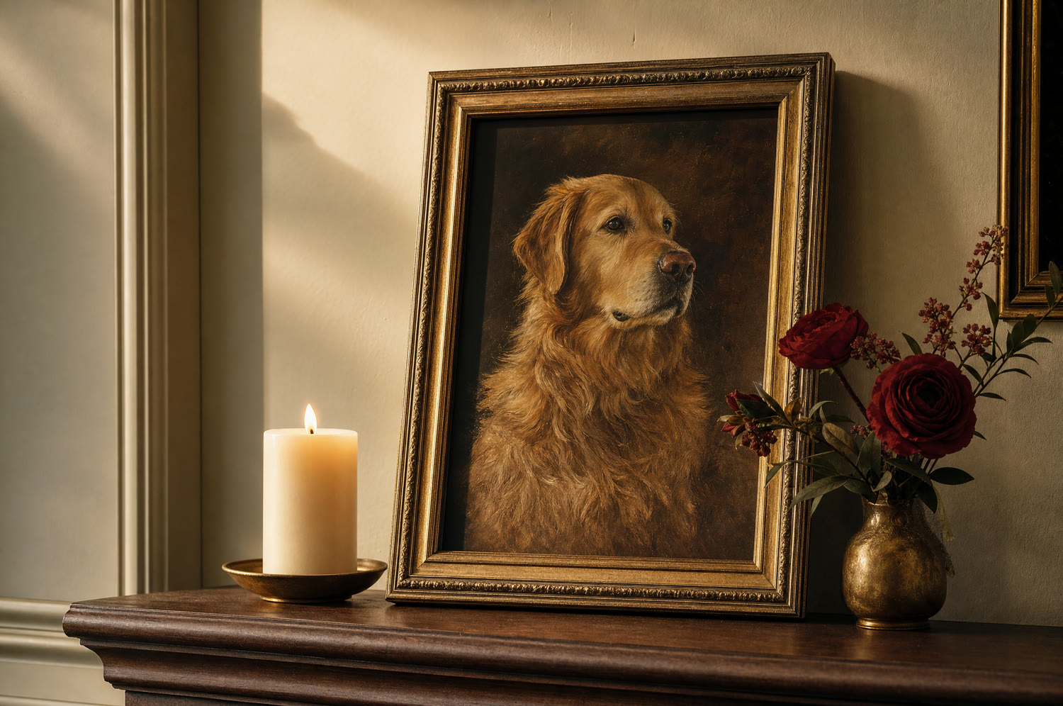 A gentle memorial pet portrait